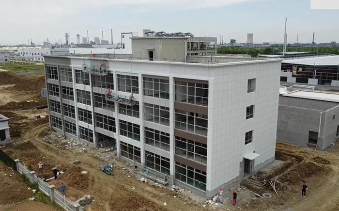 科創美仿石漆——助力滁州一廠房形象提升