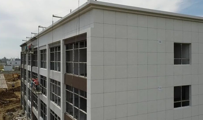 科創美仿石漆——助力滁州一廠房形象提升