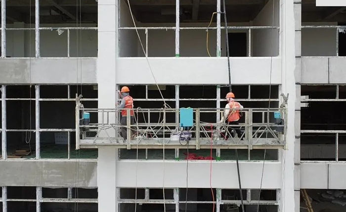 科創美仿石漆——助力滁州一廠房形象提升