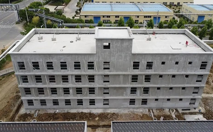 科創美仿石漆——助力滁州一廠房形象提升